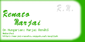 renato marjai business card