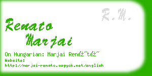 renato marjai business card